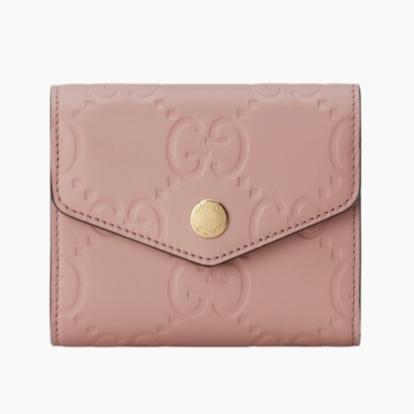GUCCI GG logo embossed leather trifold wallet Brand new - Picture 1 of 3